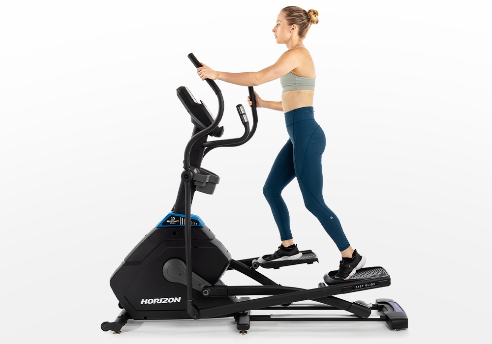 Horizon Fitness EX-59 Máquina de ejercicios elíptica para entrenamiento en  casa, fitness y cardio, entrenador cruzado compacto con Bluetooth