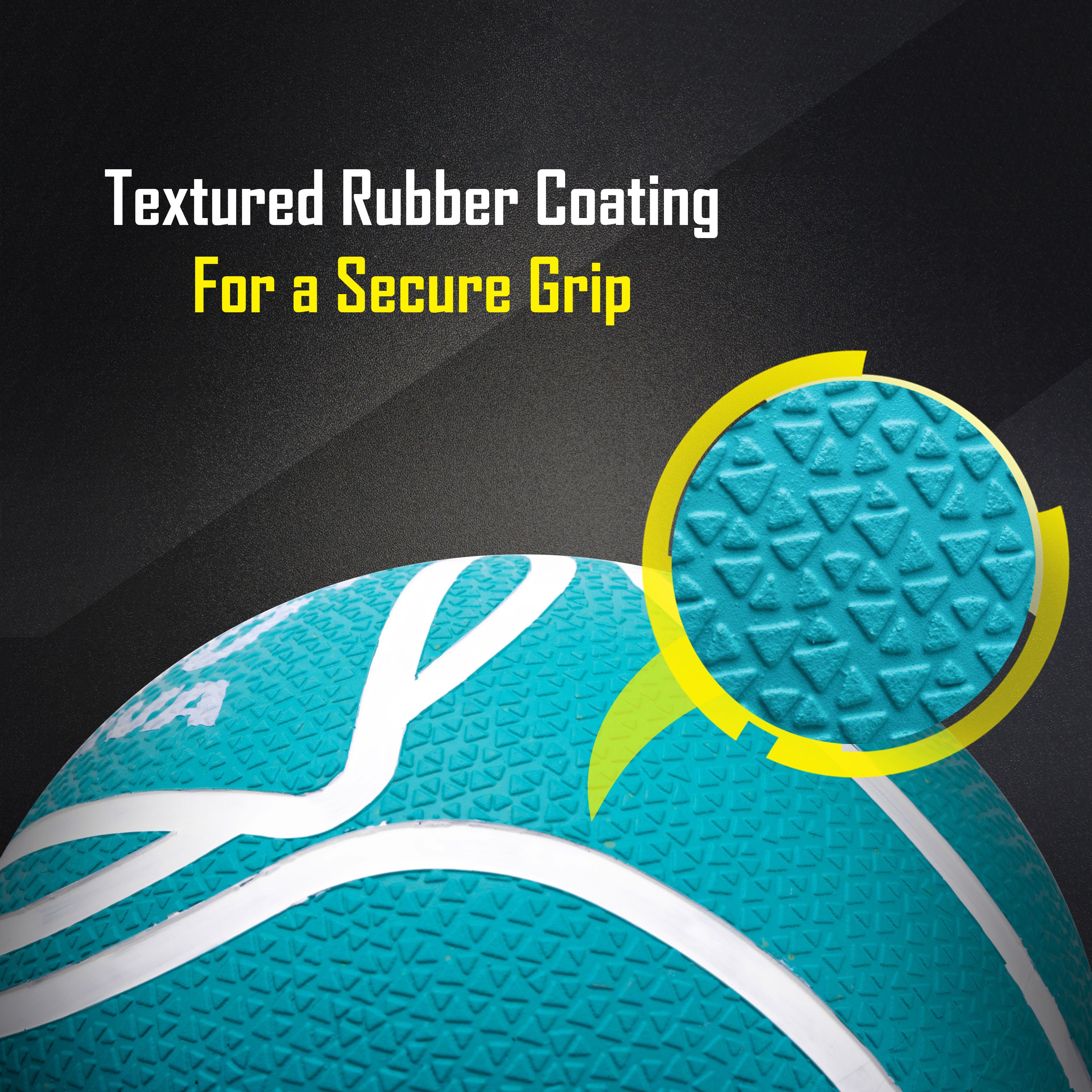Textured rubber coating for a secure grip.