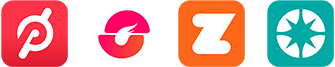 Row of various app logos