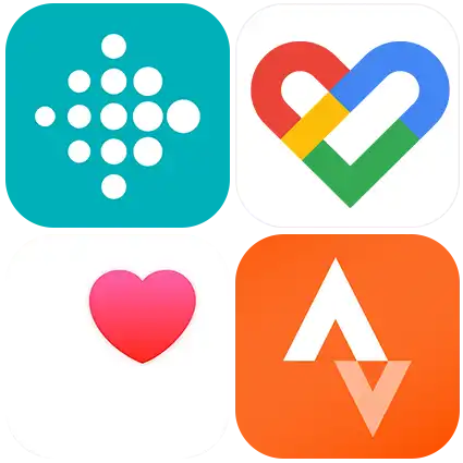 Cluster of compatible app logos