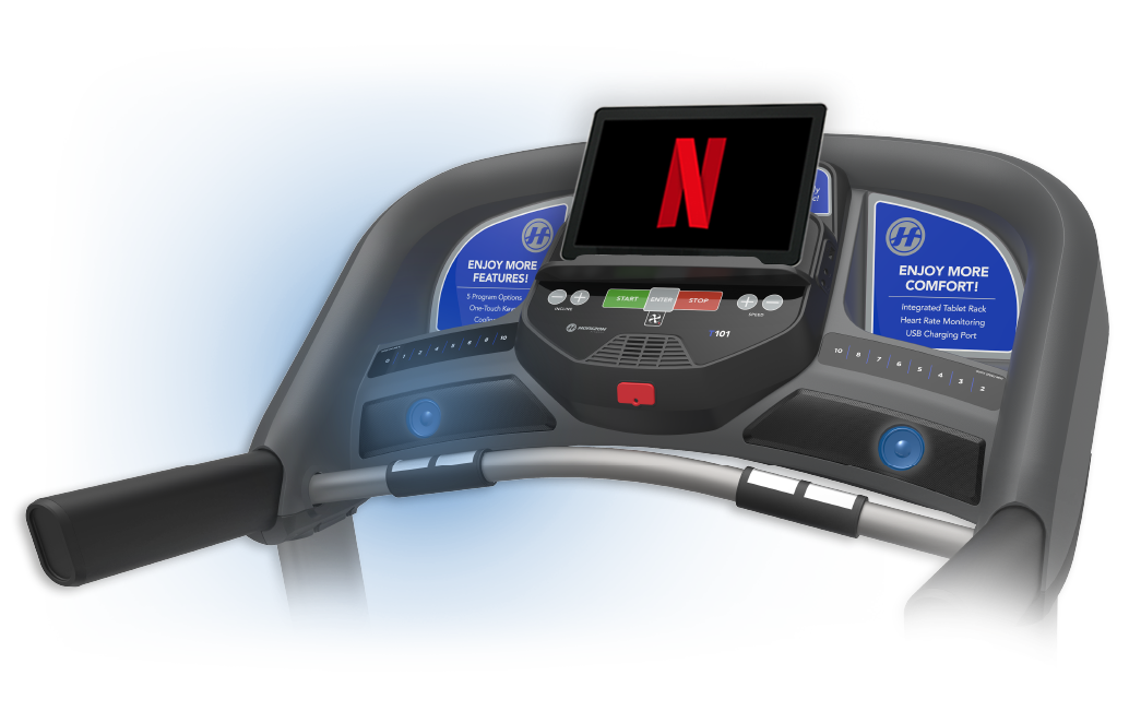 T101 Treadmill Console with tablet