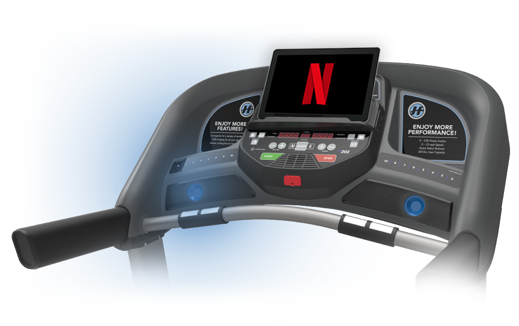 T202 Treadmill Console with tablet