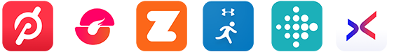 Row of various app logos