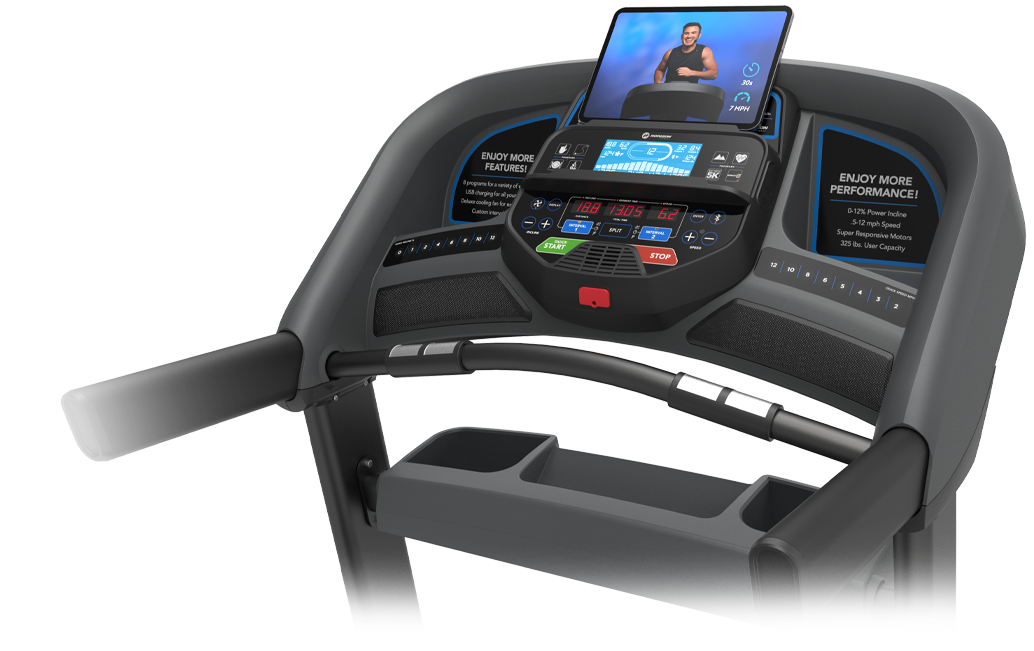 Studio 7.4 Treadmill Console with tablet